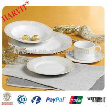 Sistema de cena blanco de la porcelana 16pcs, sistema de cena de los niños